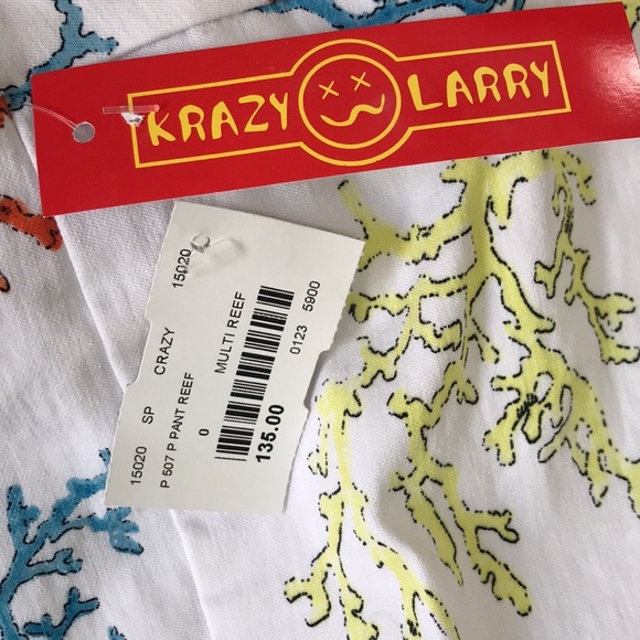 NWT Crazy Larry Ankle Pants in Multi Reef - Picture 6 of 16